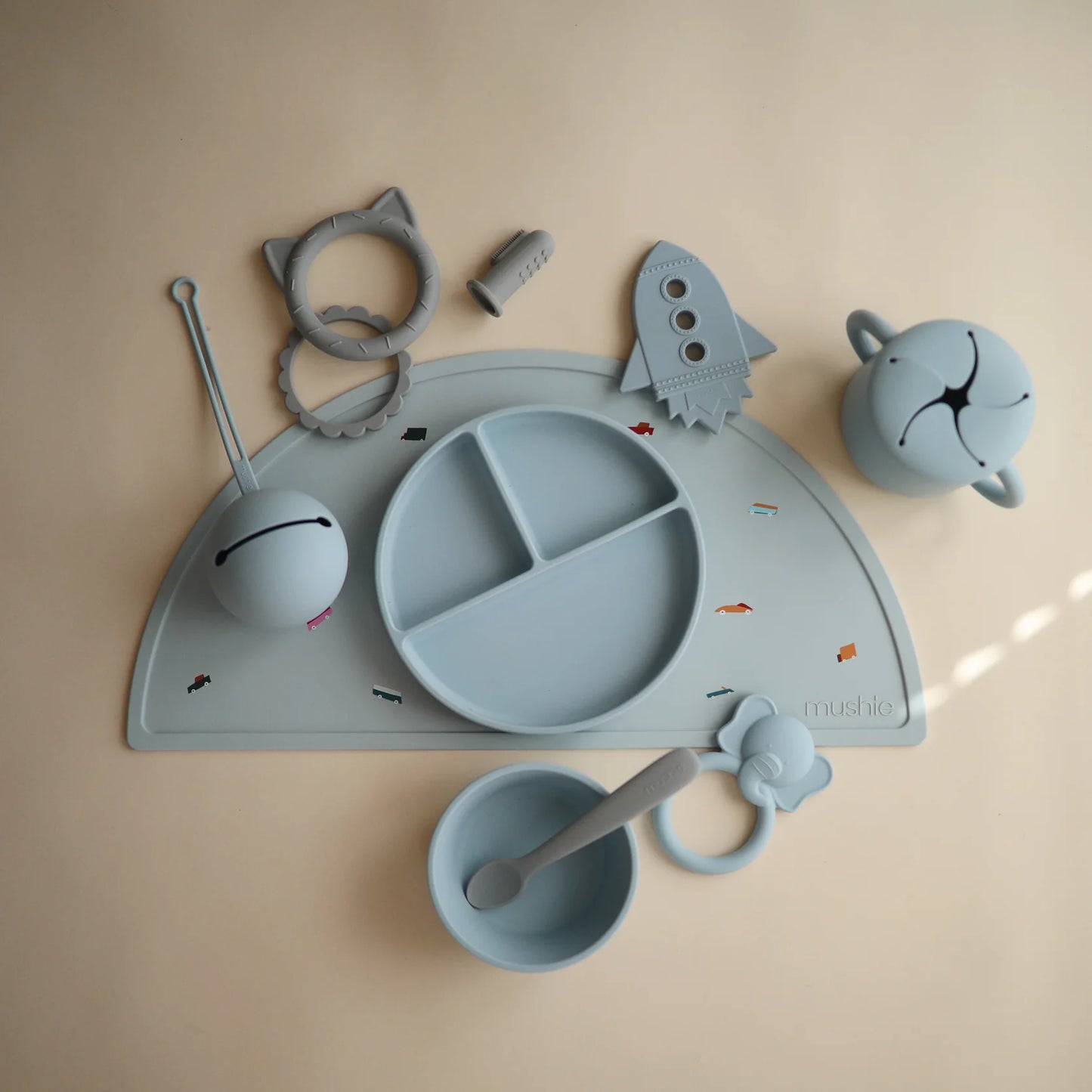 お食事エプロン&マットセット - Retro Cars Set
