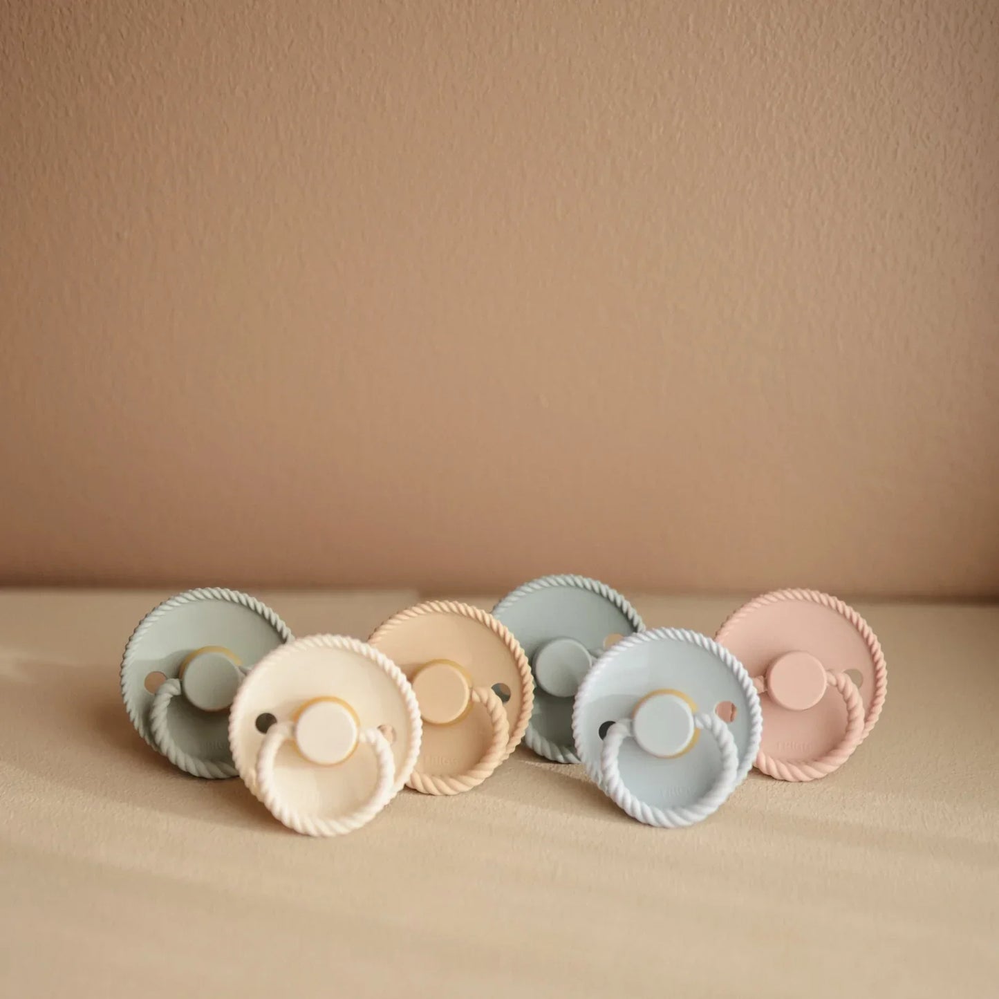 FRIGG おしゃぶり 2個セット Rope Sage / Moon Pale daffodil
