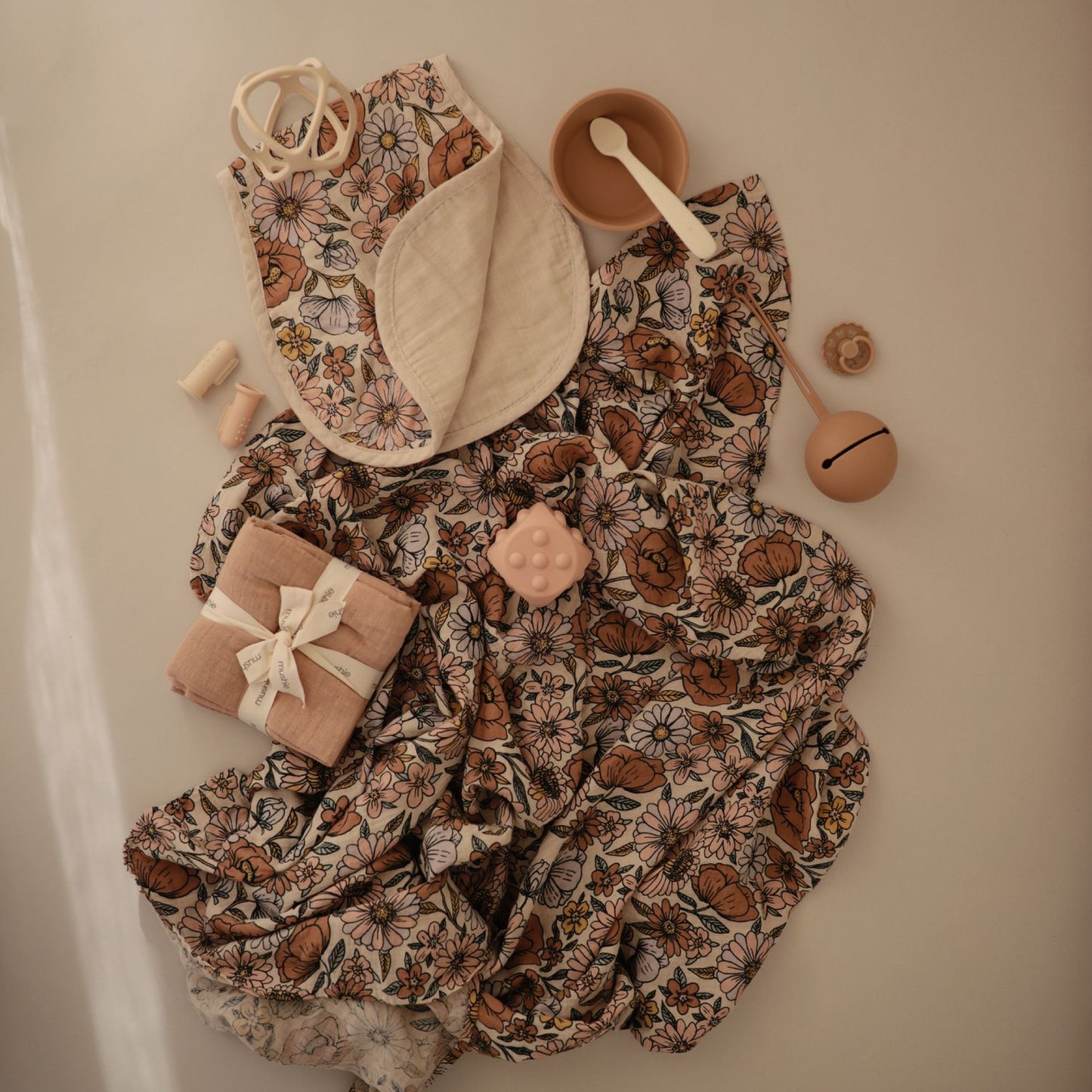 おくるみ Retro Flowers