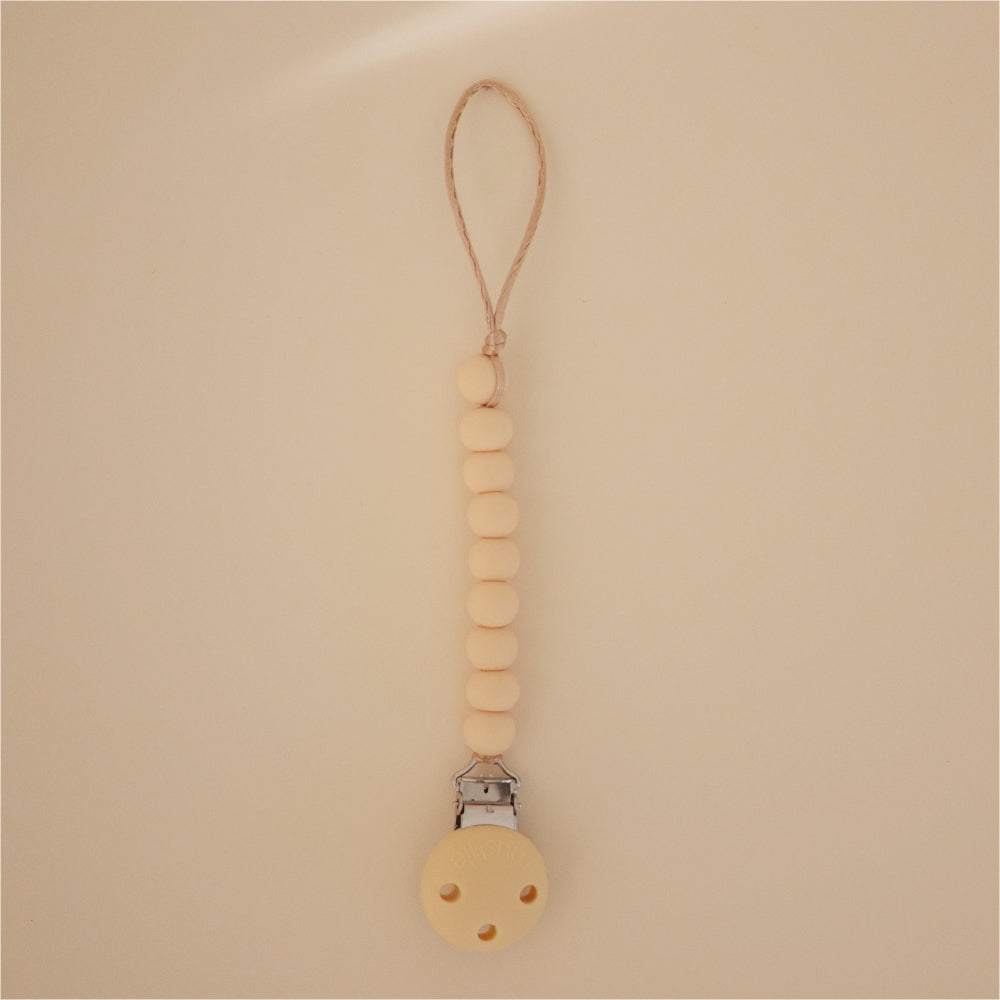 おしゃぶりクリップ Pale Yellow