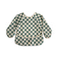 長袖 お食事エプロン Olive Check
