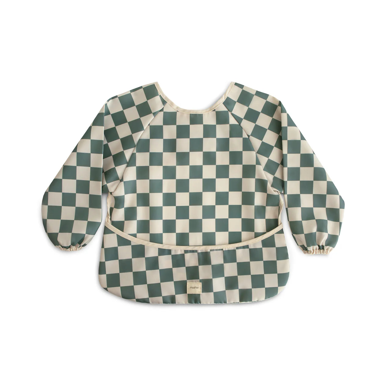 長袖 お食事エプロン Olive Check