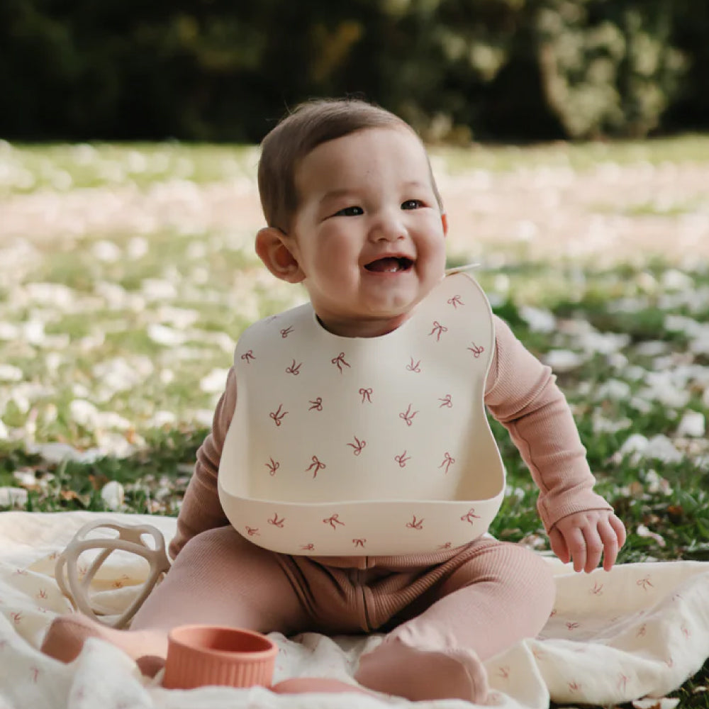 シリコン お食事エプロン Bows