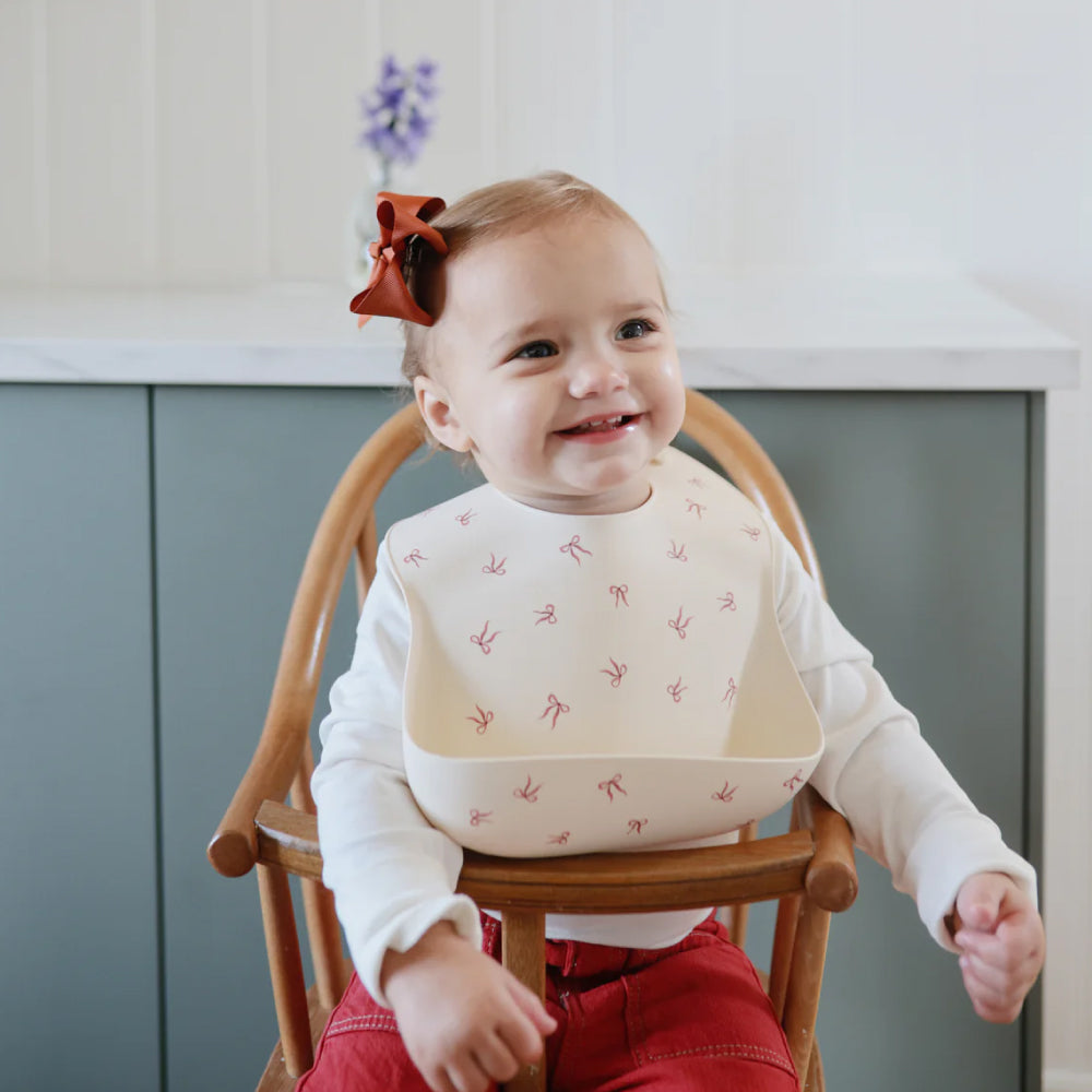 お食事エプロン＆マットセット - Bow Set