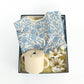 エプロン＆スナックカップセット Blue Flowers Set