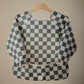 長袖 お食事エプロン Olive Check